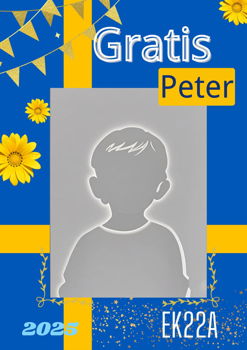 Personlig skylt till studentfirande