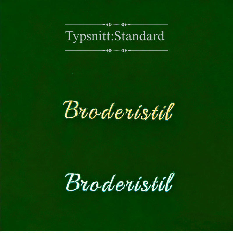 Mörkgrön med silverdetaljer