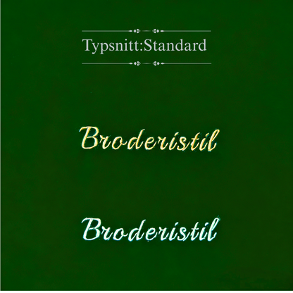 Mörkgrön med silverdetaljer