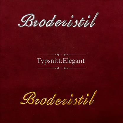 studentmossa med elegant broderi